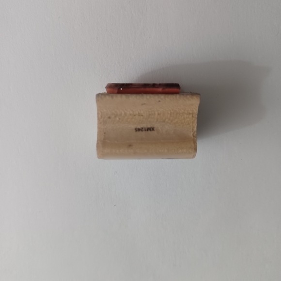 Santa Claus Noteworthy 1994 XM1245 Wood/Rubber Stamp -Mounted *INK STAIN - Picture 4 of 9